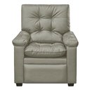 Ver mais imagens de Poltrona Reclinável com Massagem Imperador Couro Facto Bege Areia - Sofa Store