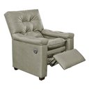 Ver imagem 2 de Poltrona Reclinável com Massagem Imperador Couro Facto Bege Areia - Sofa Store