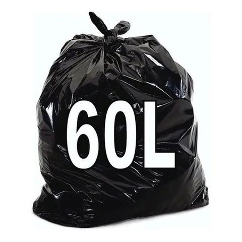 Saco de Lixo 60l C/100 Un Preto Reforçado P3 Oferta Limitada