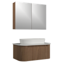 Ver imagem 1 de Conjunto Gabinete Suspenso para Banheiro Estela 1g 80cm