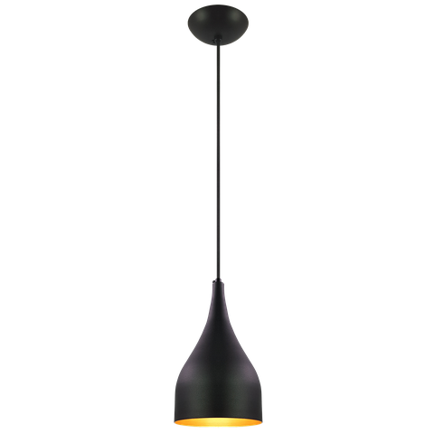 Pendente Decor Luminária Gota Alumínio Preto/cobre G