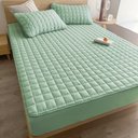 Ver imagem 1 de Protetor de Colchão Impermeável Matelado Microfibra Poliéster Solteiro Verde Tiffany Oem