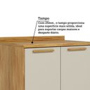 Ver imagem 7 de Balcões de Cozinha 5 Portas 2 Gavetas MDF com Tampos 200cm Malta Espresso Móveis Amêndoa/Off-White