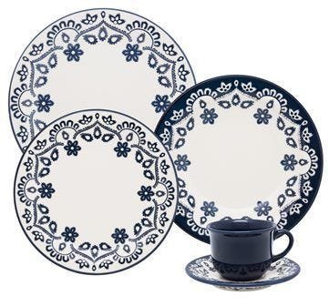 Aparelho de Jantar e Chá 20 Peças Cerâmica Oxford Energy - 1