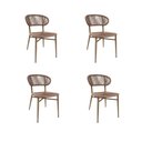 Ver imagem 3 de Kit 4 Cadeiras Empilhaveis Rusticas Carmel Fratini