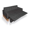 Sofá-Cama 2 Lugares Retrátil e Reclinável com Pistão - Modelo Rica - Suede Veludo - 8