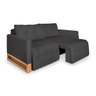 Sofá-Cama 2 Lugares Retrátil e Reclinável com Pistão - Modelo Rica - Suede Veludo - 6