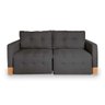 Sofá-Cama 2 Lugares Retrátil e Reclinável com Pistão - Modelo Rica - Suede Veludo - 3