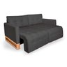 Sofá-Cama 2 Lugares Retrátil e Reclinável com Pistão - Modelo Rica - Suede Veludo - 7