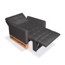 Ver imagem 6 de Poltrona Cama Retrátil e Reclinável Multifuncional, Modelo Rica, Tecido Suede Veludo Cinza, Silla