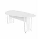 Ver imagem 2 de Mesa para Reunião Orgânica sem Gavetas 183cm Branco F5 Office