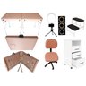 Kit Estética Maca Maleta Portátil Rose Gold Mocho Armário Escada Luminária Ring Fiscomed Kit Maca Ma - 1