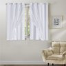 Cortinas Janela Blindex Blackout Voal Liso 2,00 X 1,40 Mts: Branca - 2
