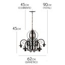 Ver imagem 3 de Lindo Lustre Com Bocais Para Baixo para Decoração de Sala De Jantar