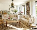 Ver imagem 3 de Lustre de Teto Simples Decorativo com Flores em Metal para Sala - Rosa