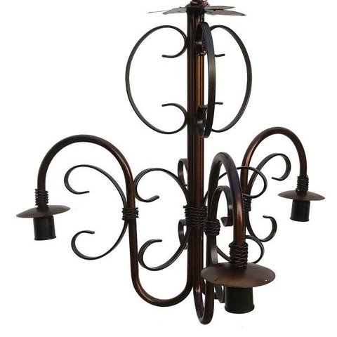 Lustre Pendente Rustico para Iluminação Interna Bocal Para Baixo