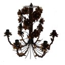 Ver imagem 1 de Luminária Decorativa de Flores para Sala Grande - Verniz