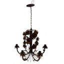 Ver imagem 4 de Luminária Decorativa de Flores para Sala Grande - Verniz