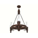 Ver imagem 1 de Lustre Roda Carroça Madeira para 3lâmp 903e Muller