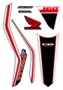 Ver imagem 1 de Kit Adesivo Faixa Protetor Cg Titan 160 Preto e Vermelho Ano 2018 a 2021 Cobra Motoparts