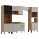 Ver imagem 1 de Cozinha Modulada Firenze Fi0001 Amêndola Touch Nude Prime Tx - Demóbile