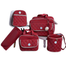 Bolsa maternidade bebê kit 5 peças Vermelho luxo impermeável - 1