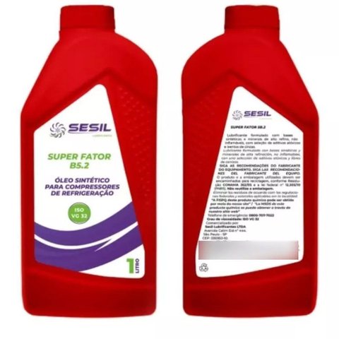 Óleo Vg32 para Compressor de Refrigeração Fator B5.2 Sesil 1 L