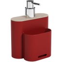 Ver imagem 1 de Dispenser Flat Para Detergente E Esponja Pia Cozinha 500ml Vermelho