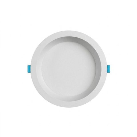 Painel de LED Embutir Stella Deep Redondo 20cm Recuado 17W Branco - 3000k - Luz Amarela