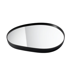 Bandeja Decorativa Espelhada Orgânica 33x23cm Luxo Preto - 3