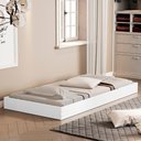 Ver imagem 2 de Cama Auxiliar Solteiro Mdf 189x92 Cm Mili Branco Decmade