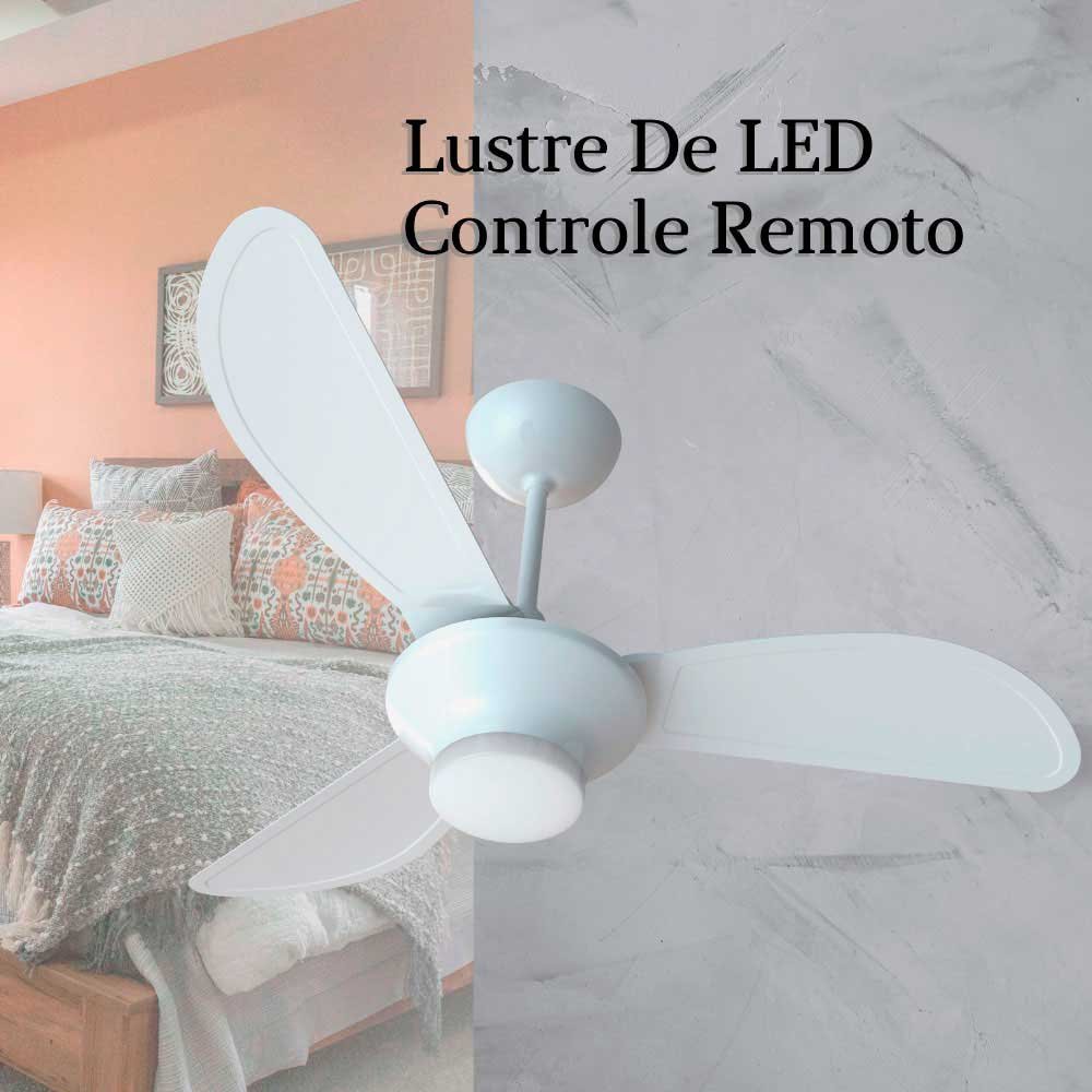 Ventilador de Teto Ventisol Mistral com Luminária de Led Bivolt Controle Remoto 130w - 4