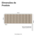 Ver imagem 3 de Cabeceira Estofada Modular Kit 9 Peças para Camas até Casal/queen Imperial Madesa