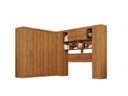 Ver imagem 2 de Guarda-Roupa Casal Modulado de Canto 9 Portas 2 Gavetas Multimóveis Cinamomo