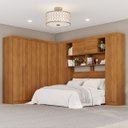 Ver imagem 1 de Guarda-Roupa Casal Modulado de Canto 9 Portas 2 Gavetas Multimóveis Crsal-Grp Cinamomo
