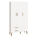 Ver imagem 1 de Guarda-Roupa Retrô 3 Portas Isis MoveisAqui