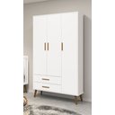 Ver imagem 2 de Guarda-Roupa Retrô 3 Portas Isis MoveisAqui