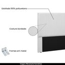 Ver imagem 3 de Cabeceira Decorativa King Size 1,95M Erza PU Branco - Gran Belo