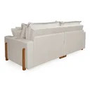Ver imagem 4 de Sofá Cama Retrátil e Reclinável Vancouver Tecido Linho Cru 1,90