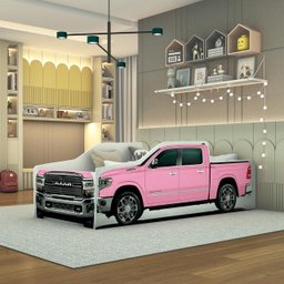 Cama Infantil Solteiro Caminhonete Raam 100% Mdf Resistente - 3