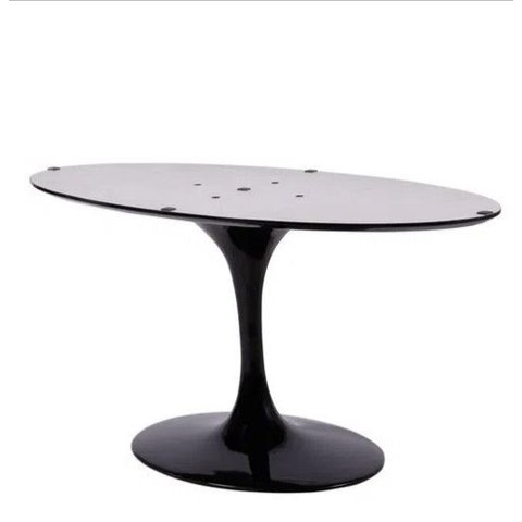Base de Mesa de Jantar Saarinen Oval para Tampo de 150x90cm até 198x122cm Cor Preto