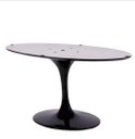 Ver imagem 1 de Base de Mesa de Jantar Saarinen Oval para Tampo de 150x90cm até 198x122cm Cor Preto