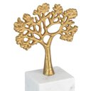 Ver imagem 3 de Escultura Decorativa Árvore em Mármore e Metal Dourado 23cm 21921 Mart