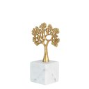 Ver imagem 2 de Escultura Decorativa Árvore em Mármore e Metal Dourado 23cm 21921 Mart