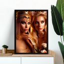 Ver imagem 1 de Quadro Arquétipo Cleópatra e Afrodite 33x24cm - com Vidro:moldura Preta