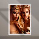 Ver imagem 2 de Quadro Arquétipo Cleópatra e Afrodite 33x24cm - com Vidro:moldura Preta