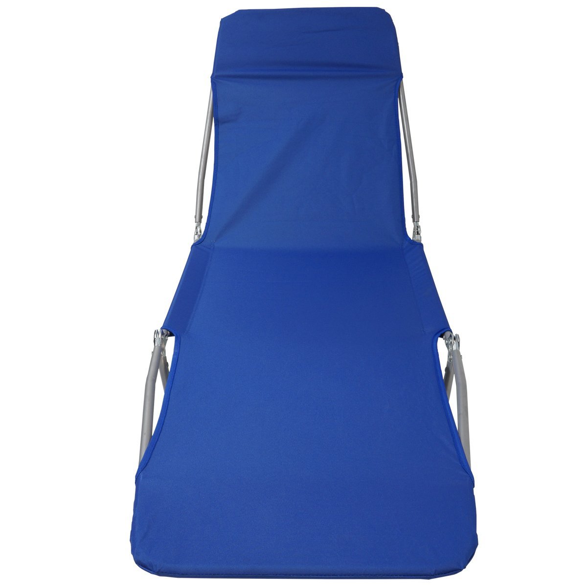 Cadeira Espreguiçadeira Dobrável 5 Posições Textline Praia Piscina Camping Importway IWCET-001 Azul  - 2