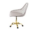 Ver imagem 3 de Cadeira Giratório Kaila Fendi | Dourado Matte