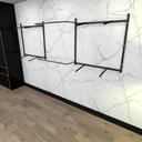 Ver imagem 2 de Arara de Roupas para Loja Quarto Closet 18 Peças Regulável 300x100 Cm Cor Preto Kit Clst1b393