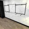 Arara de Roupas para Loja Quarto Closet 18 Peças Regulável 300x100 Cm Cor Preto Kit Clst1b393 - 2